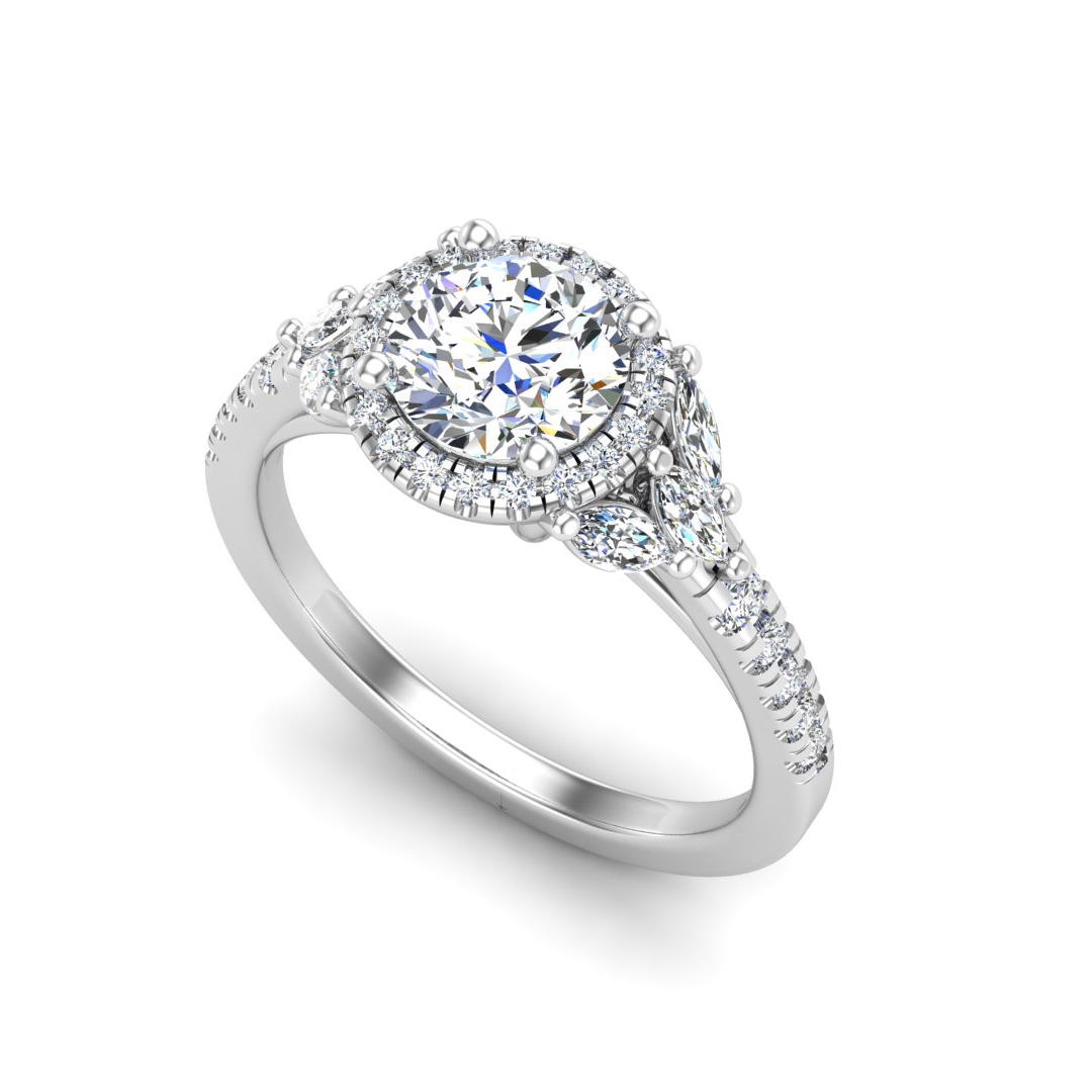 Palmer Halo Engagement Ring